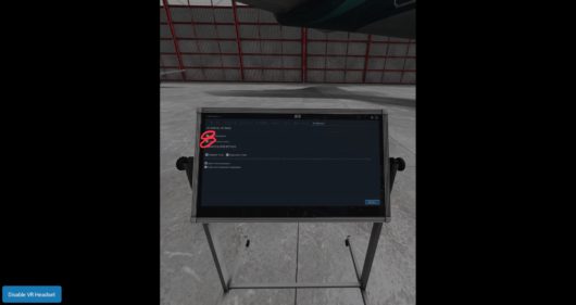 VR設定画面